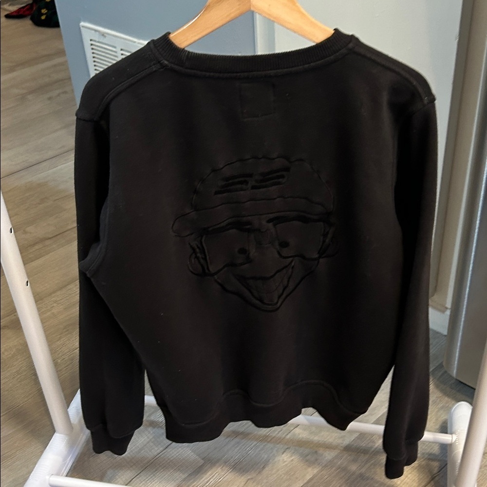 Secret Scientist Script Logo Sweatshirt Size S Script Black Pullover